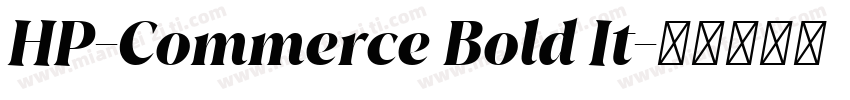 HP-Commerce Bold It字体转换